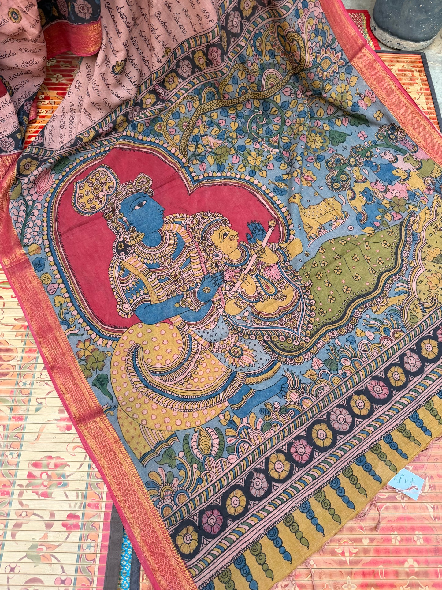 Pure Cotton Penkalamkari saree