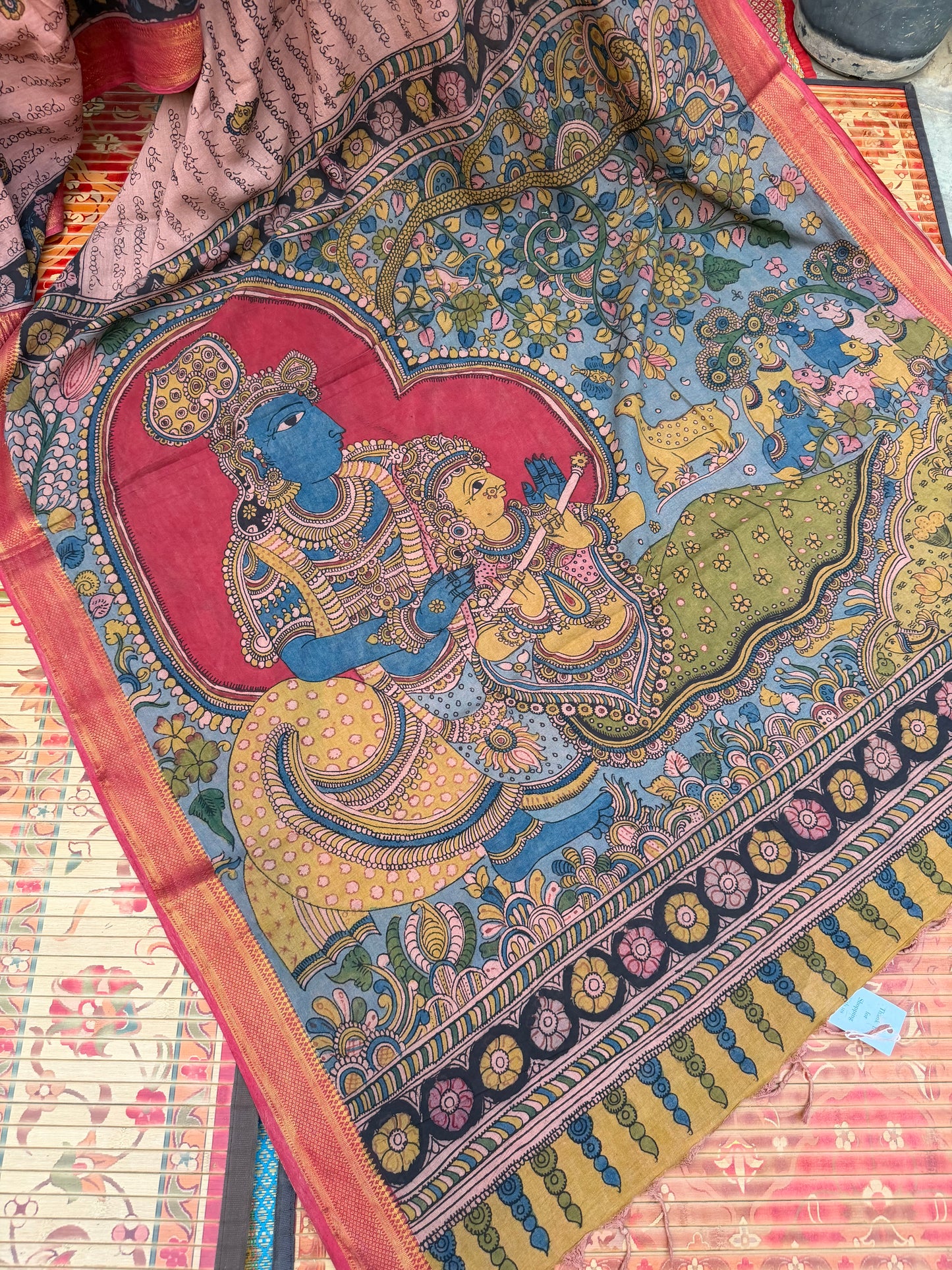 Pure Cotton Penkalamkari saree