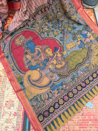 Pure Cotton Penkalamkari saree