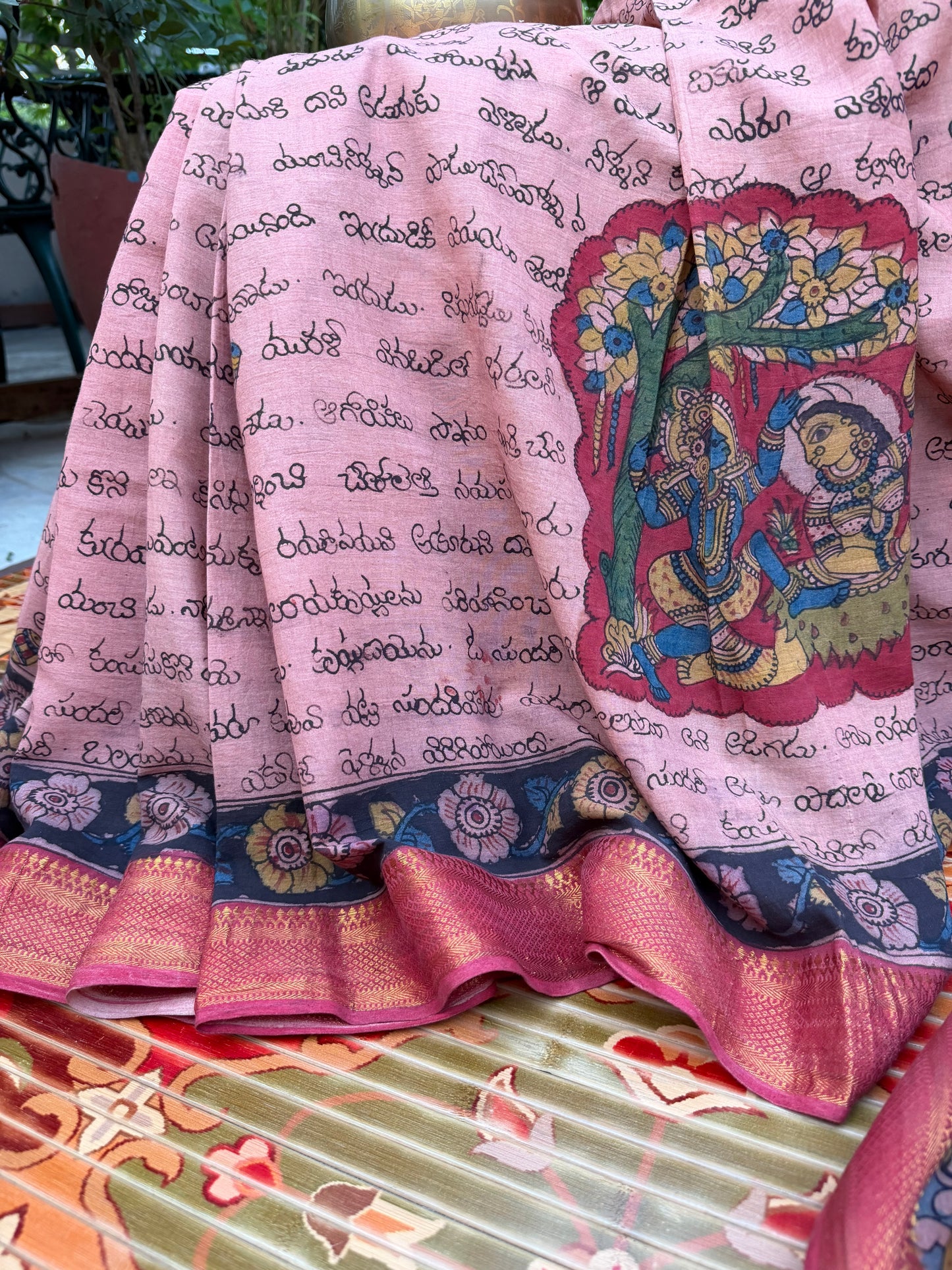 Pure Cotton Penkalamkari saree