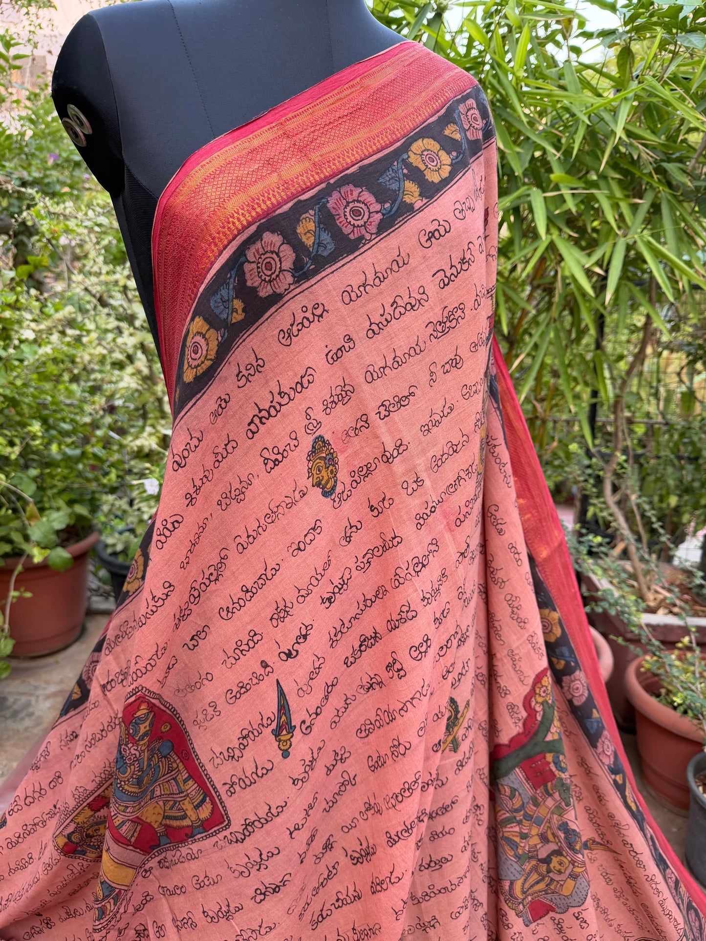 Pure Cotton Penkalamkari saree