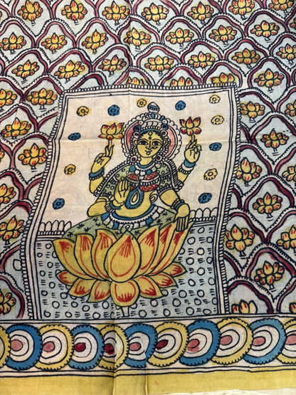 Penkalamkari silkcotton blouse material