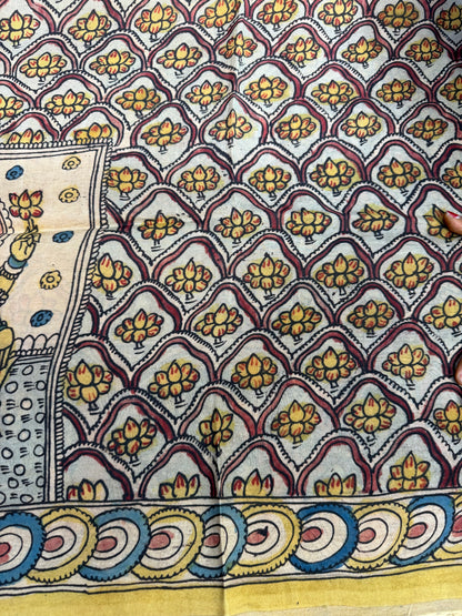 Penkalamkari silkcotton blouse material