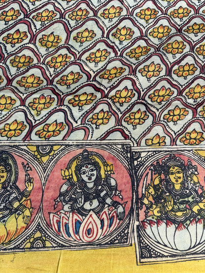 Penkalamkari silkcotton blouse material