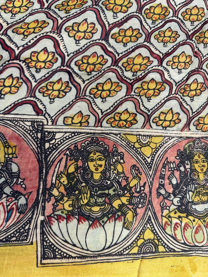 Penkalamkari silkcotton blouse material