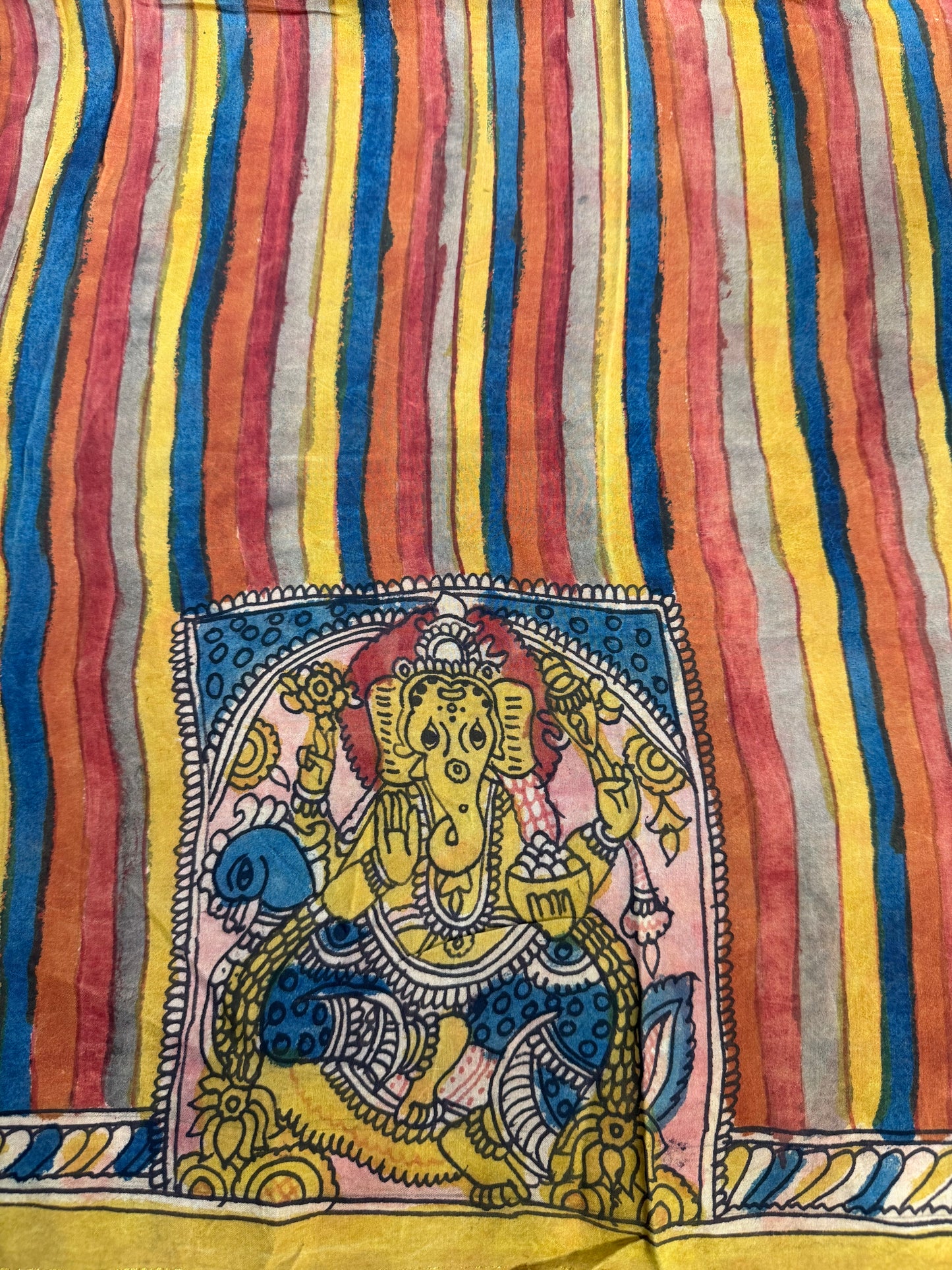 Penkalamkari silkcotton blouse material
