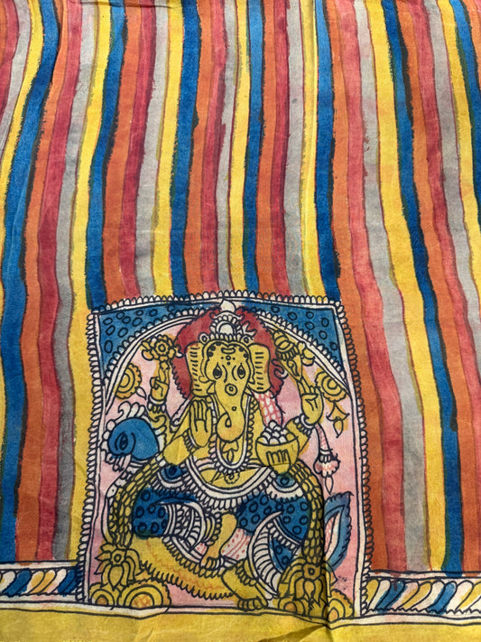 Penkalamkari silkcotton blouse material