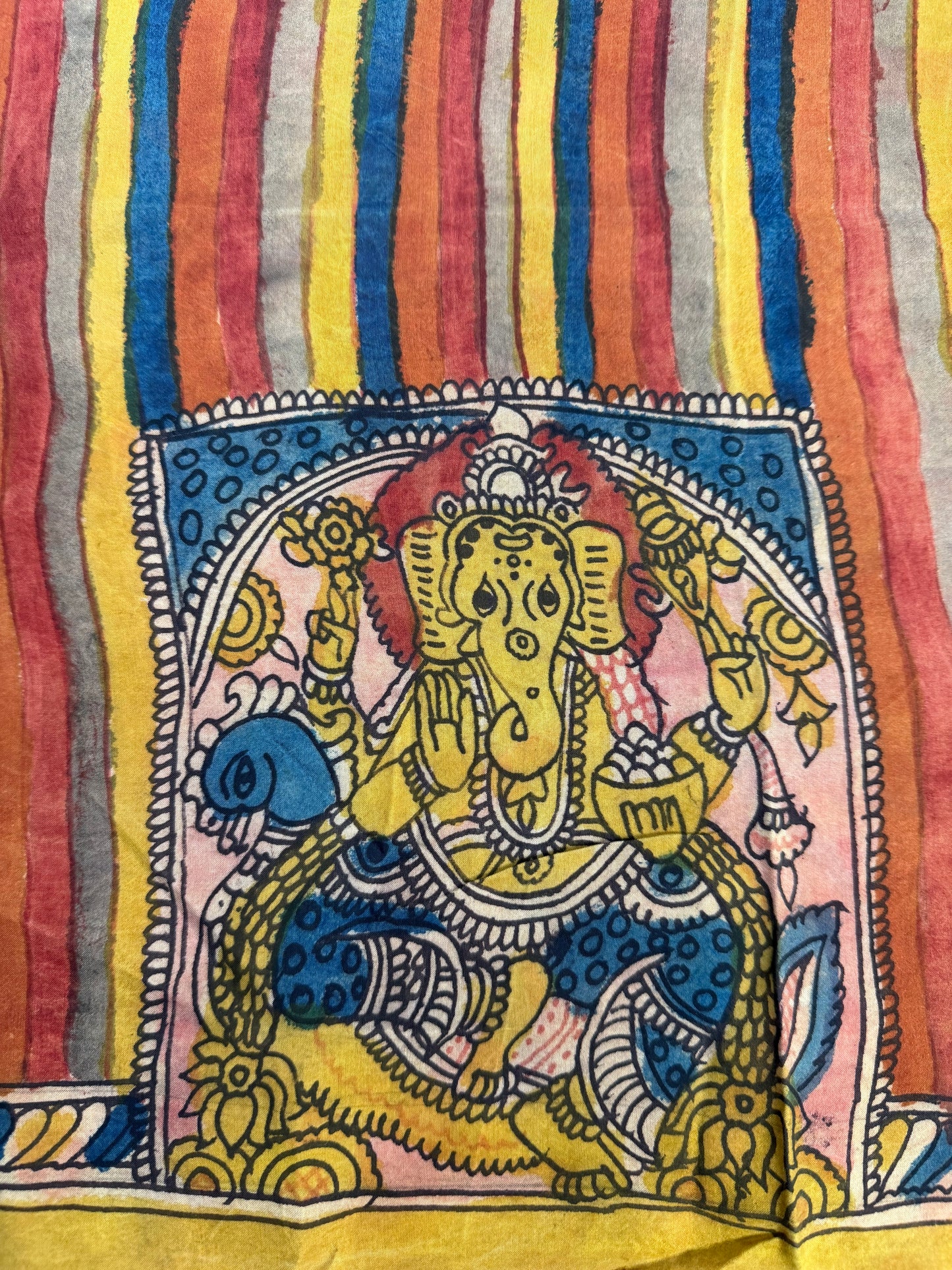 Penkalamkari silkcotton blouse material