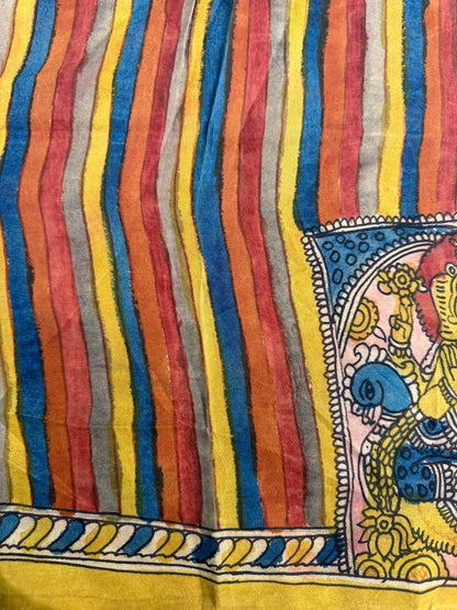 Penkalamkari silkcotton blouse material