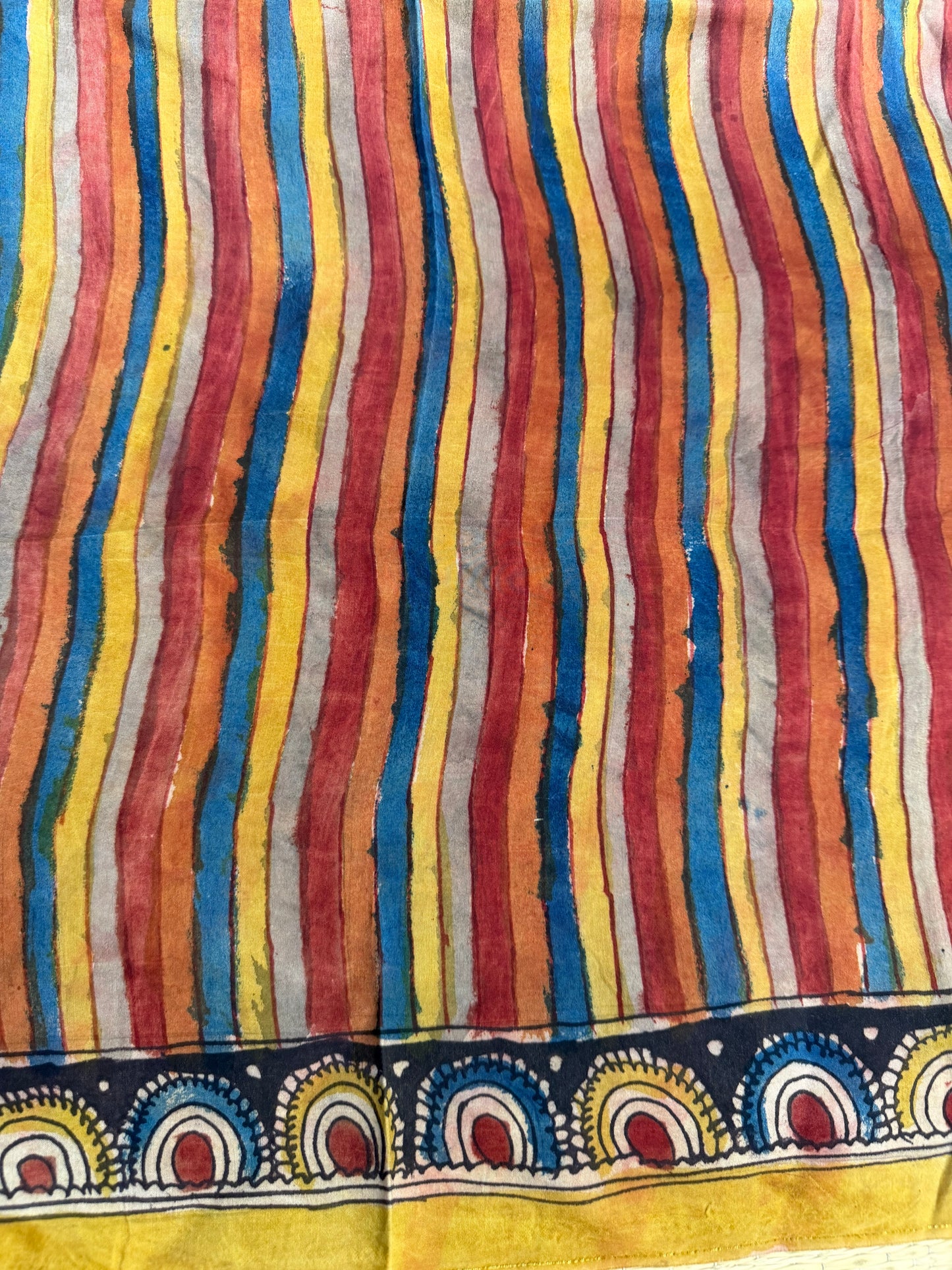 Penkalamkari silkcotton blouse material