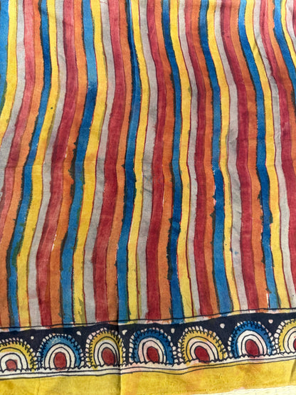 Penkalamkari silkcotton blouse material