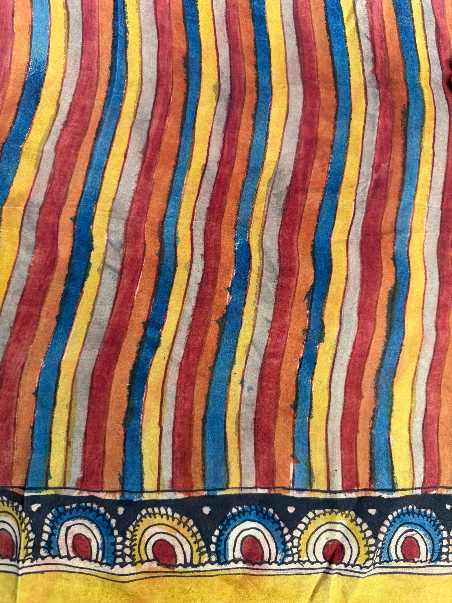 Penkalamkari silkcotton blouse material