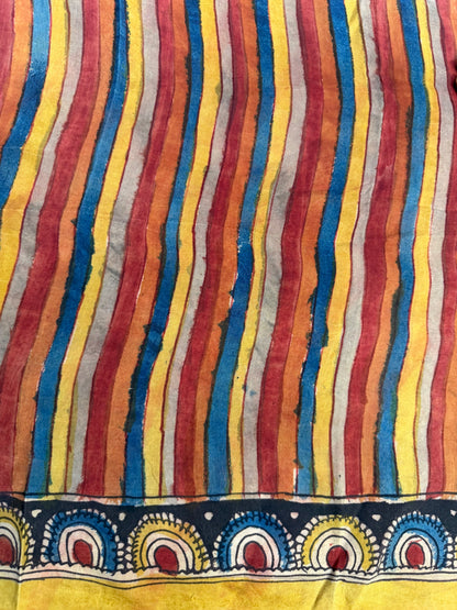 Penkalamkari silkcotton blouse material