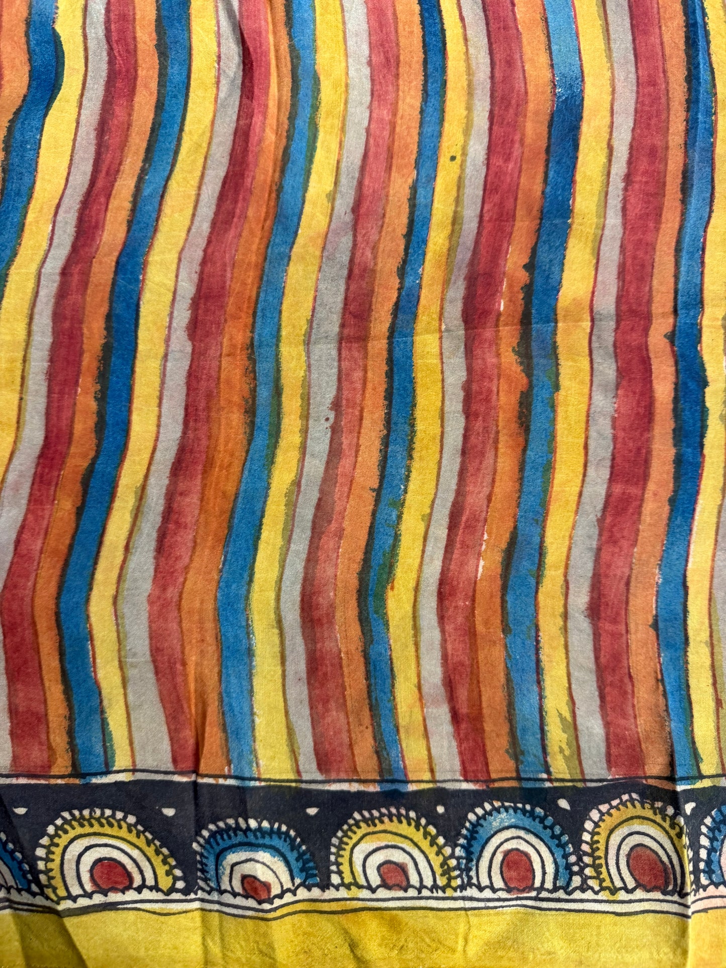 Penkalamkari silkcotton blouse material
