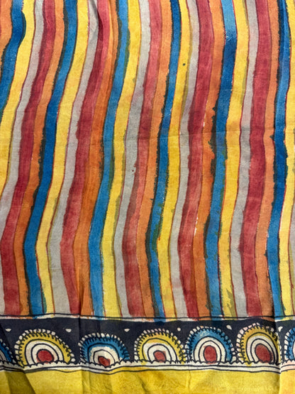 Penkalamkari silkcotton blouse material