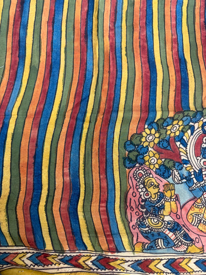 Penkalamkari silkcotton blouse material