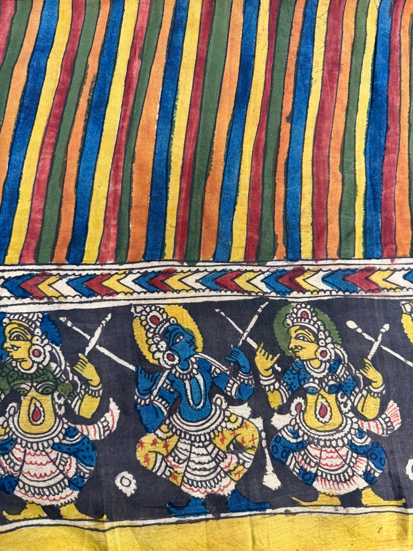 Penkalamkari silkcotton blouse material
