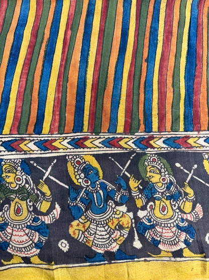 Penkalamkari silkcotton blouse material