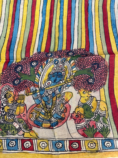Penkalamkari silkcotton blouse material