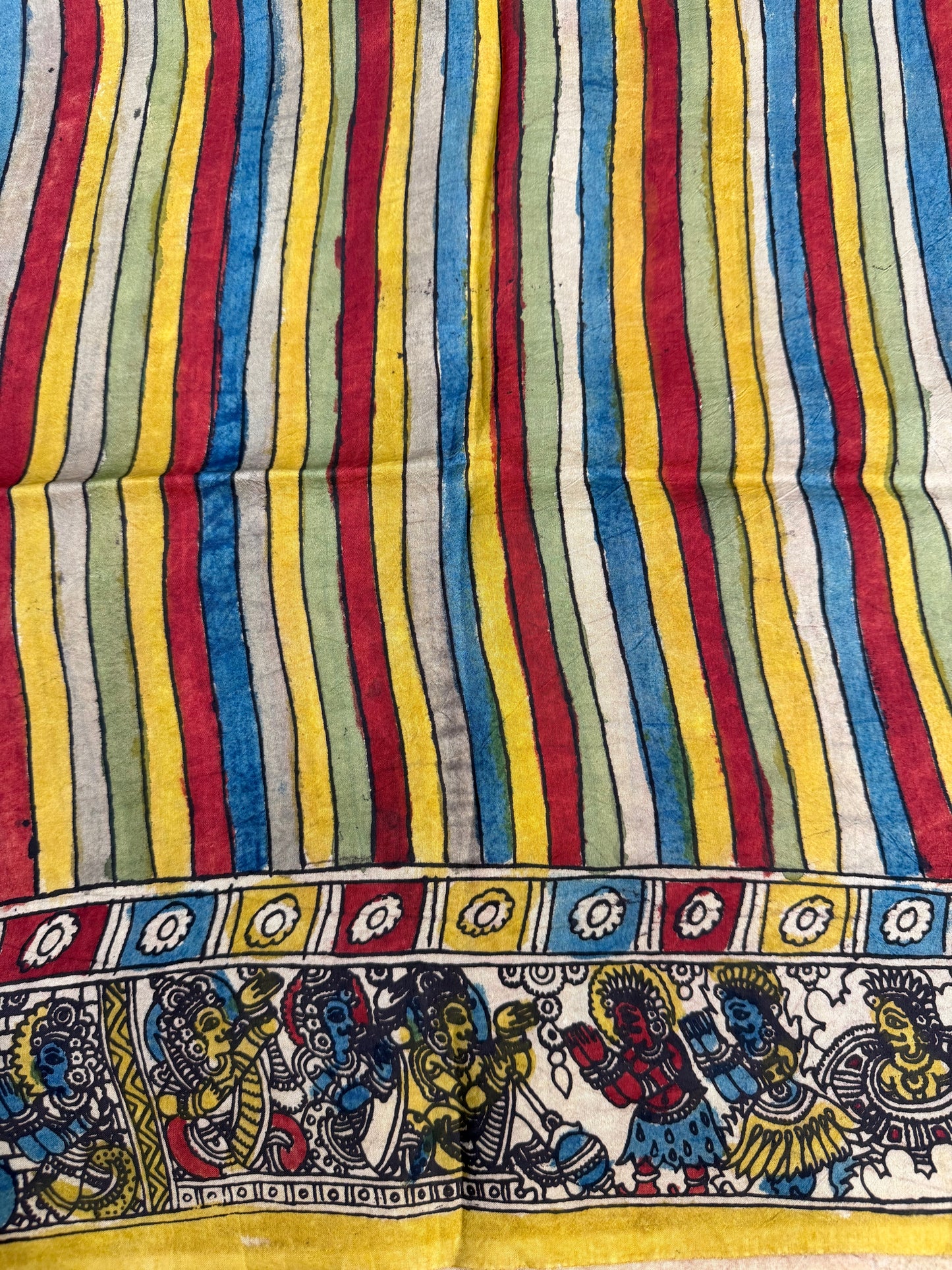 Penkalamkari silkcotton blouse material