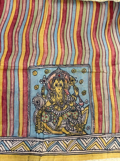 Penkalamkari silkcotton blouse material
