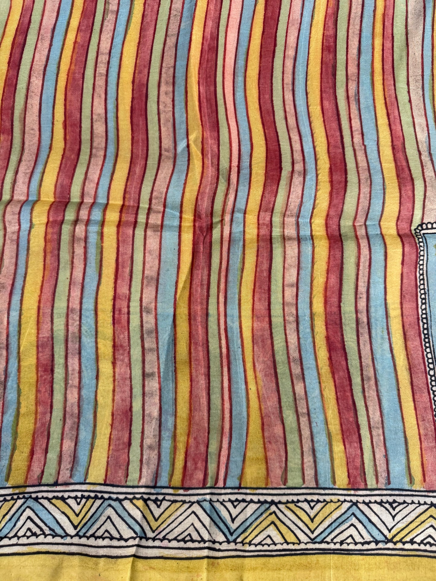 Penkalamkari silkcotton blouse material
