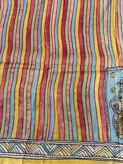 Penkalamkari silkcotton blouse material