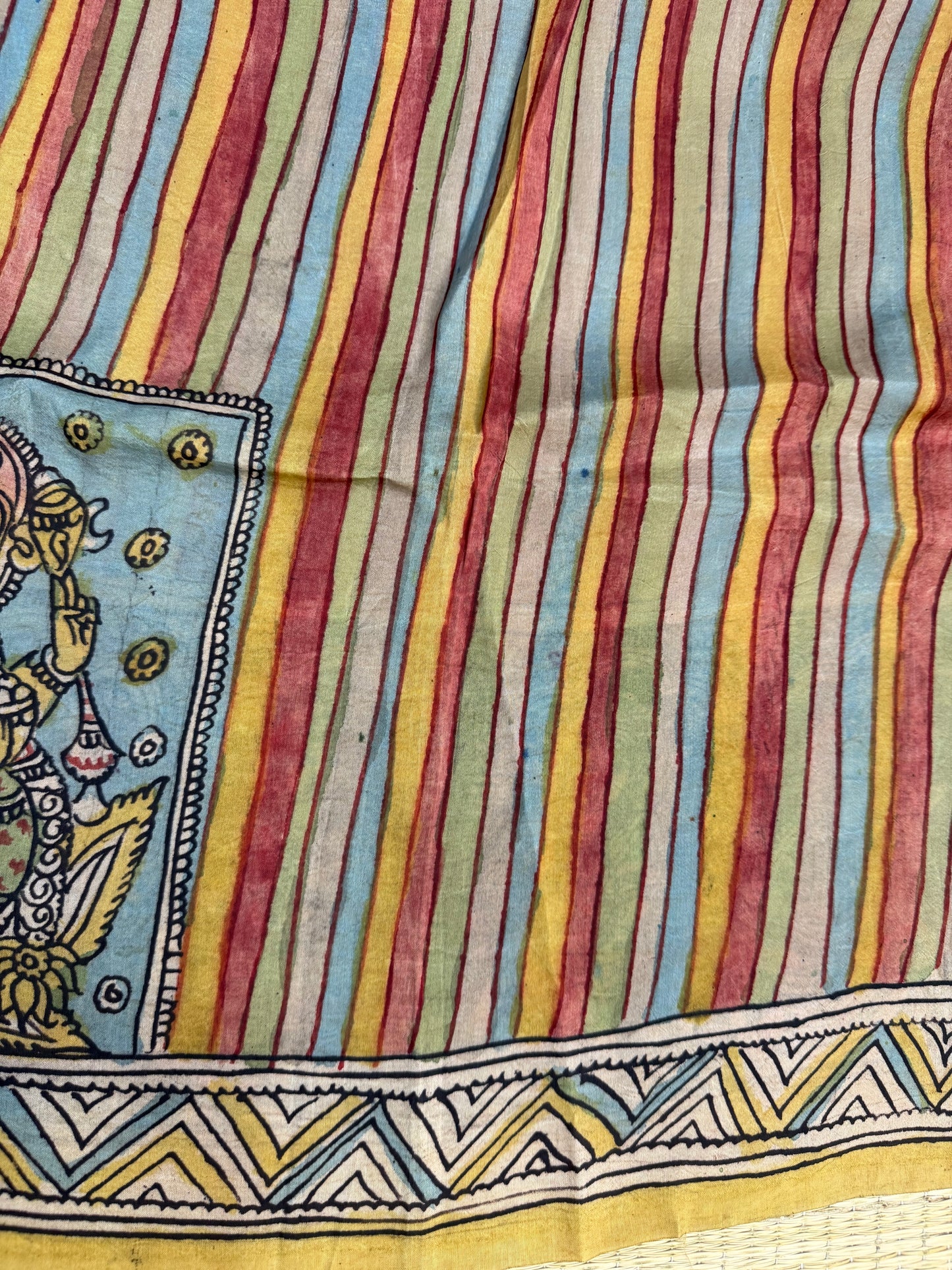 Penkalamkari silkcotton blouse material
