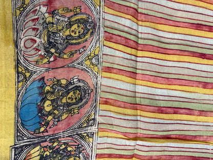 Penkalamkari silkcotton blouse material