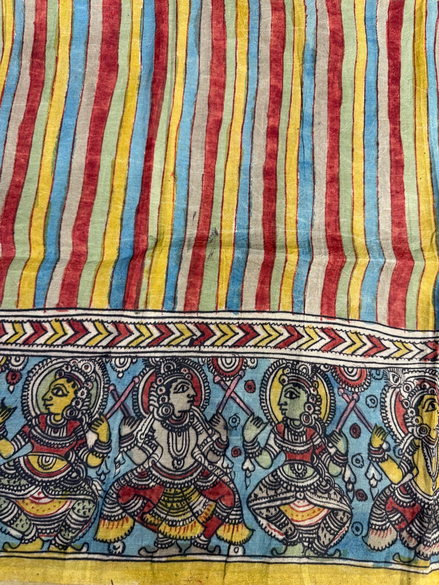 Penkalamkari silkcotton blouse material