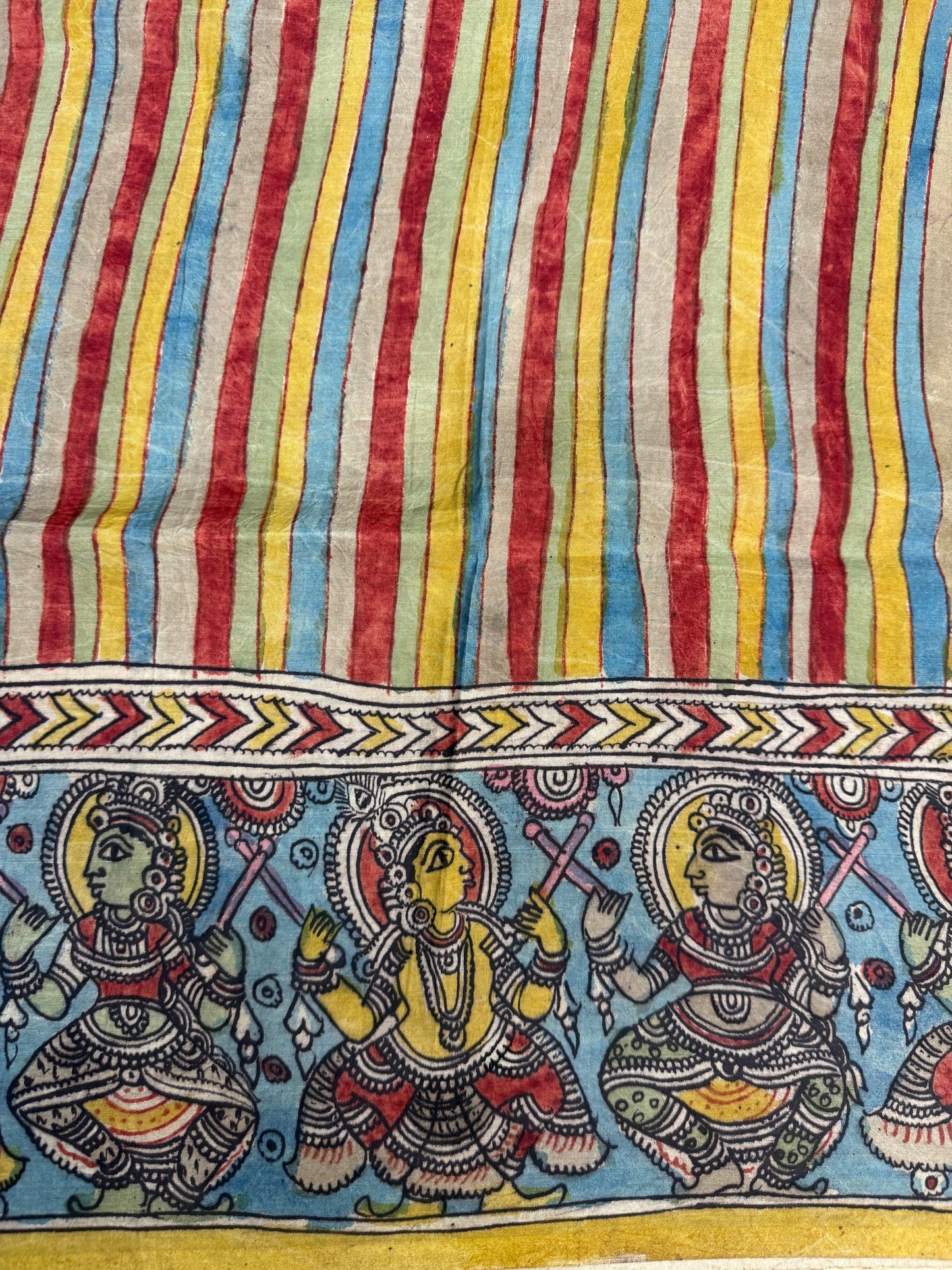 Penkalamkari silkcotton blouse material