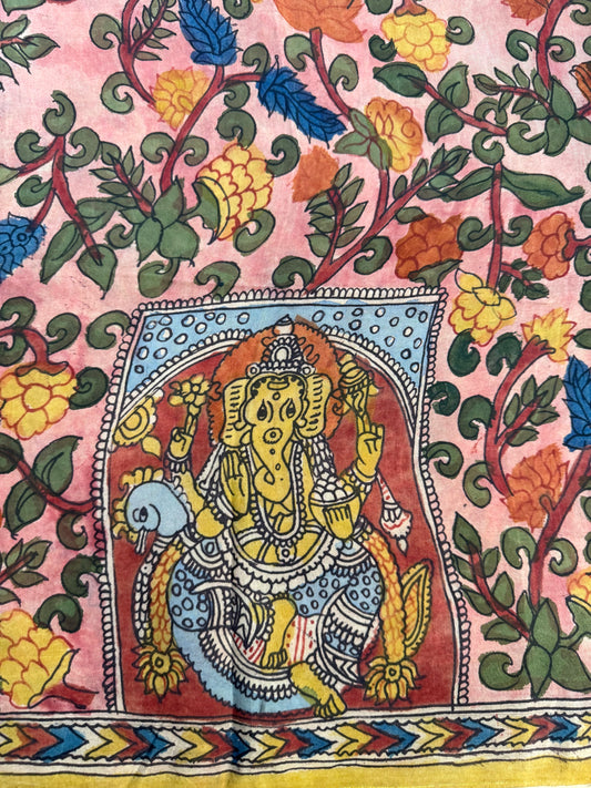 Penkalamkari silkcotton blouse material
