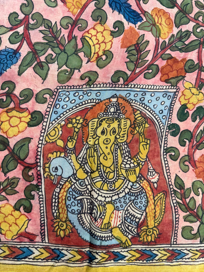 Penkalamkari silkcotton blouse material