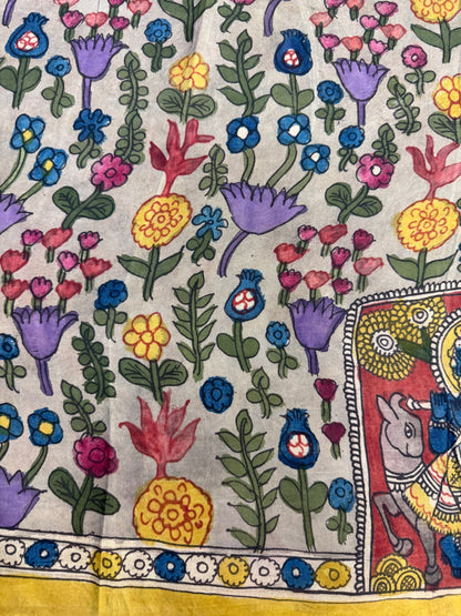 Penkalamkari silkcotton blouse material