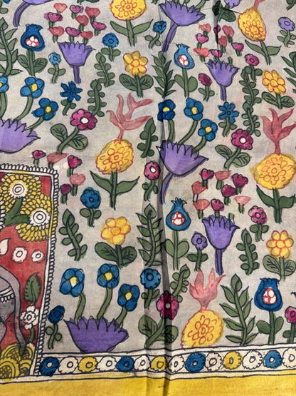 Penkalamkari silkcotton blouse material