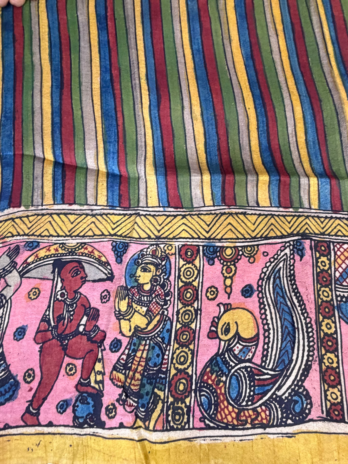 Raw silk blouse material