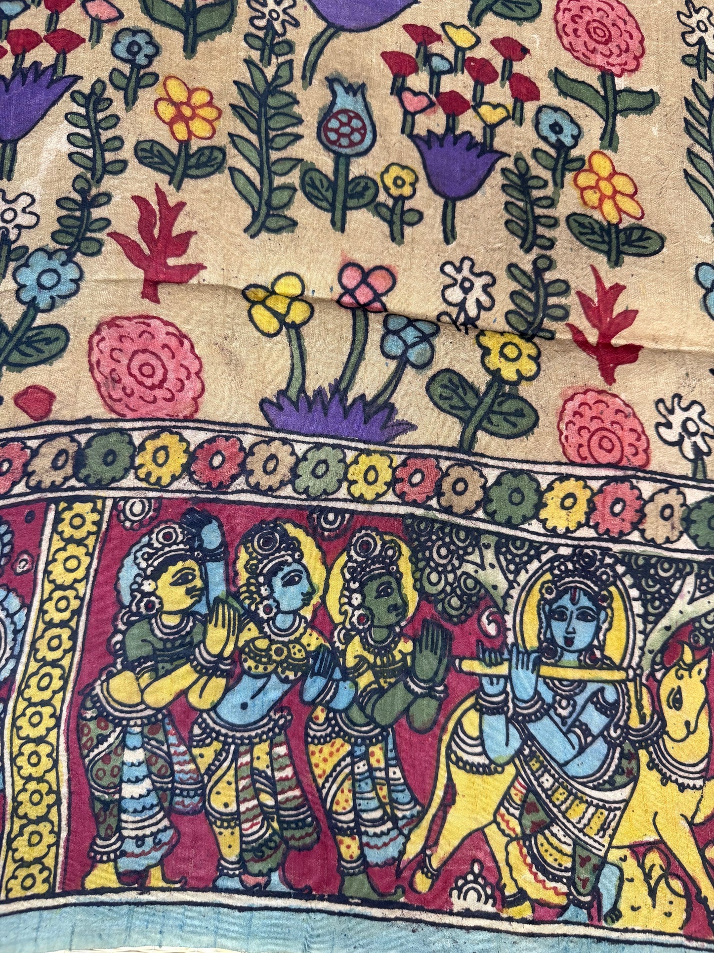 Raw silk blouse material