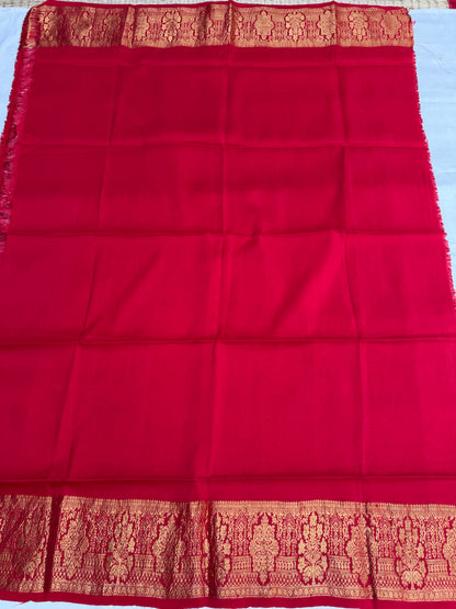 Shibori on pure silk handwoven Kanjeevaram saree