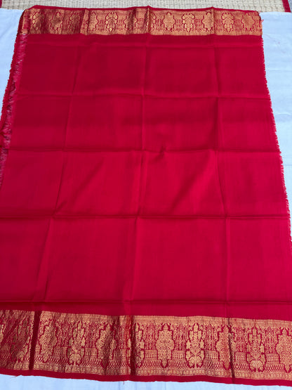 Shibori on pure silk handwoven Kanjeevaram saree