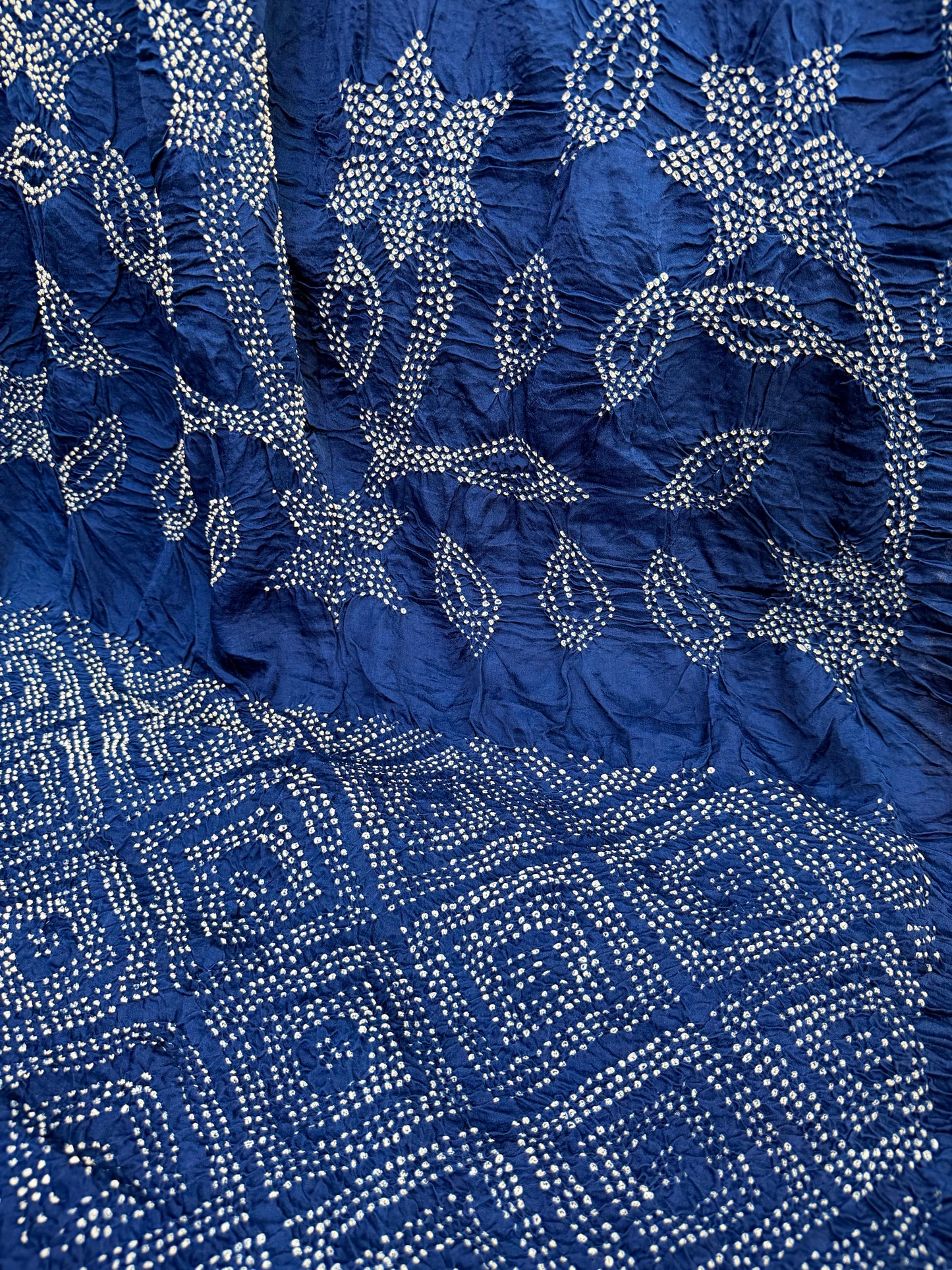 Gajji silk rai  bandhej saree