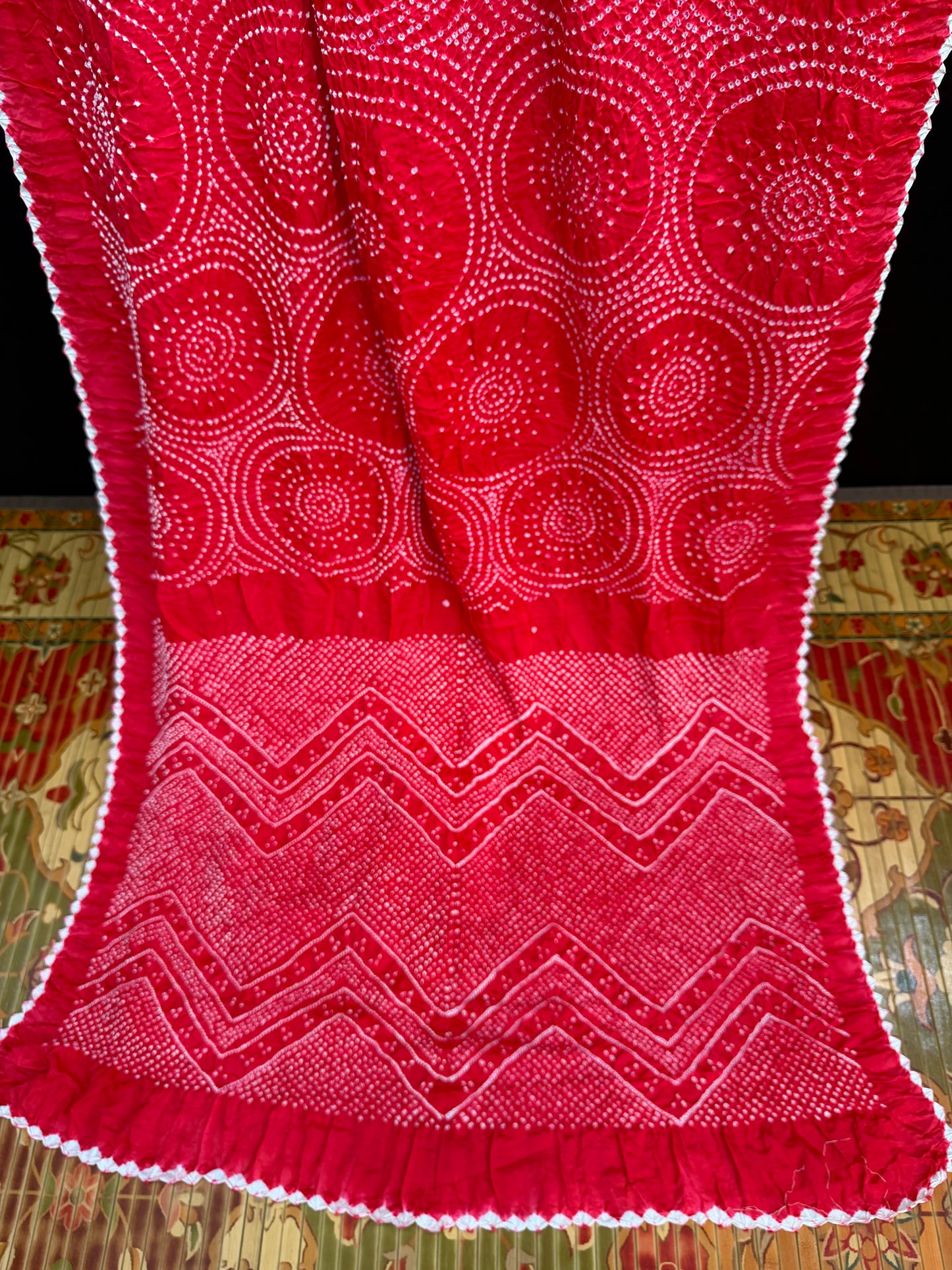 Gajji silk rai bandhej saree