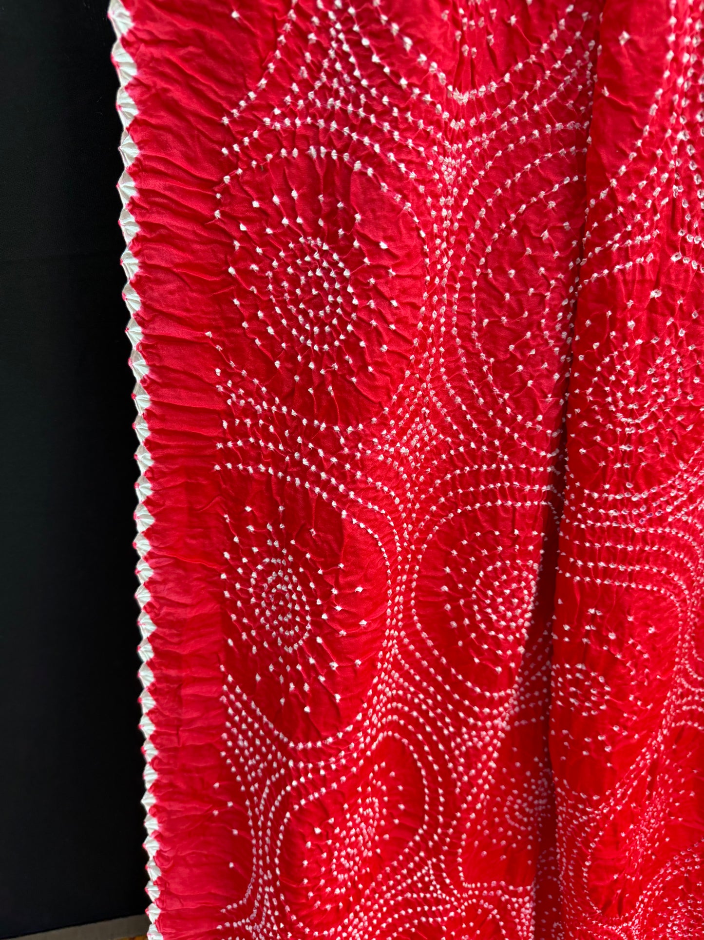 Gajji silk rai bandhej saree