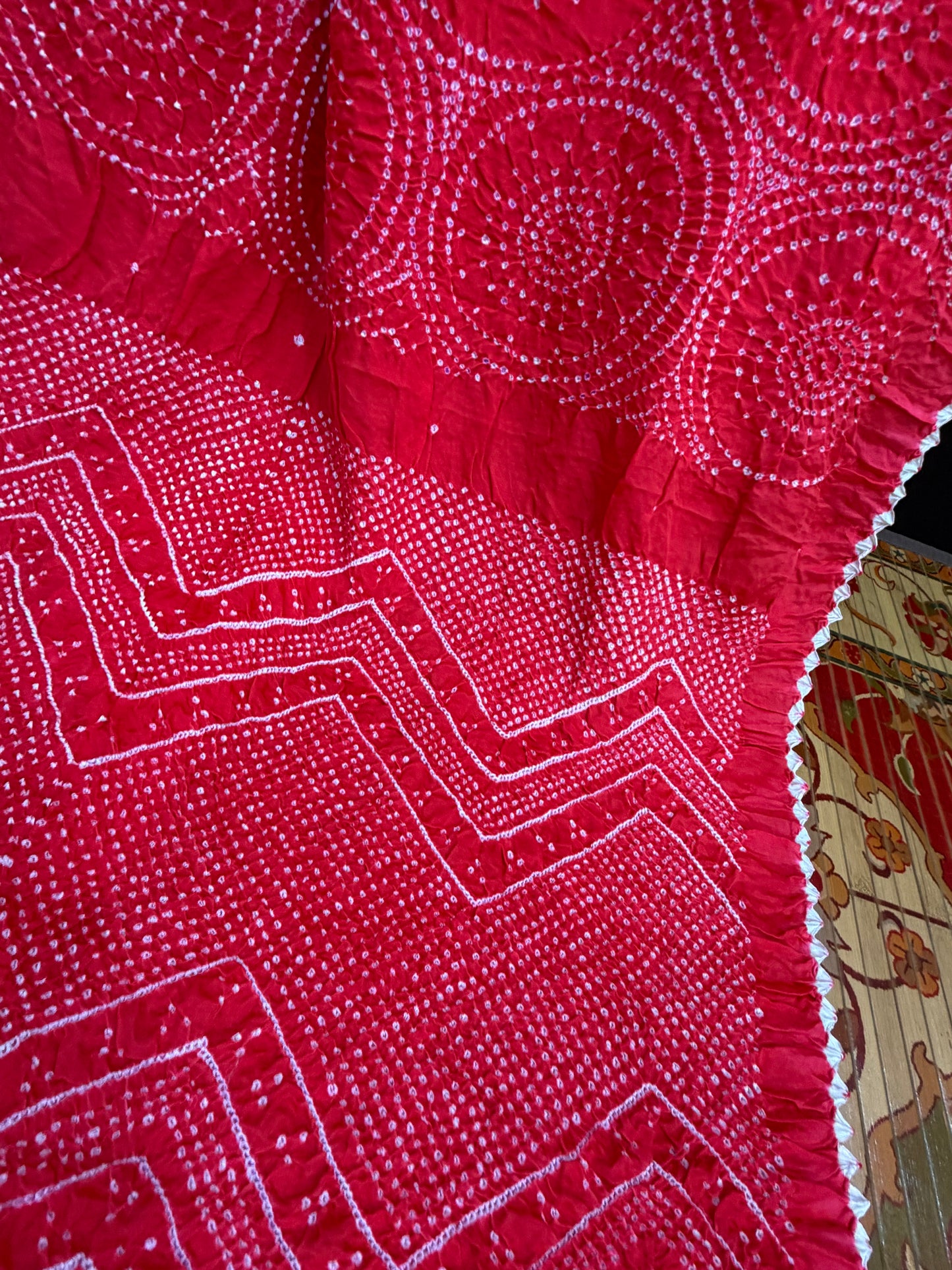Gajji silk rai bandhej saree