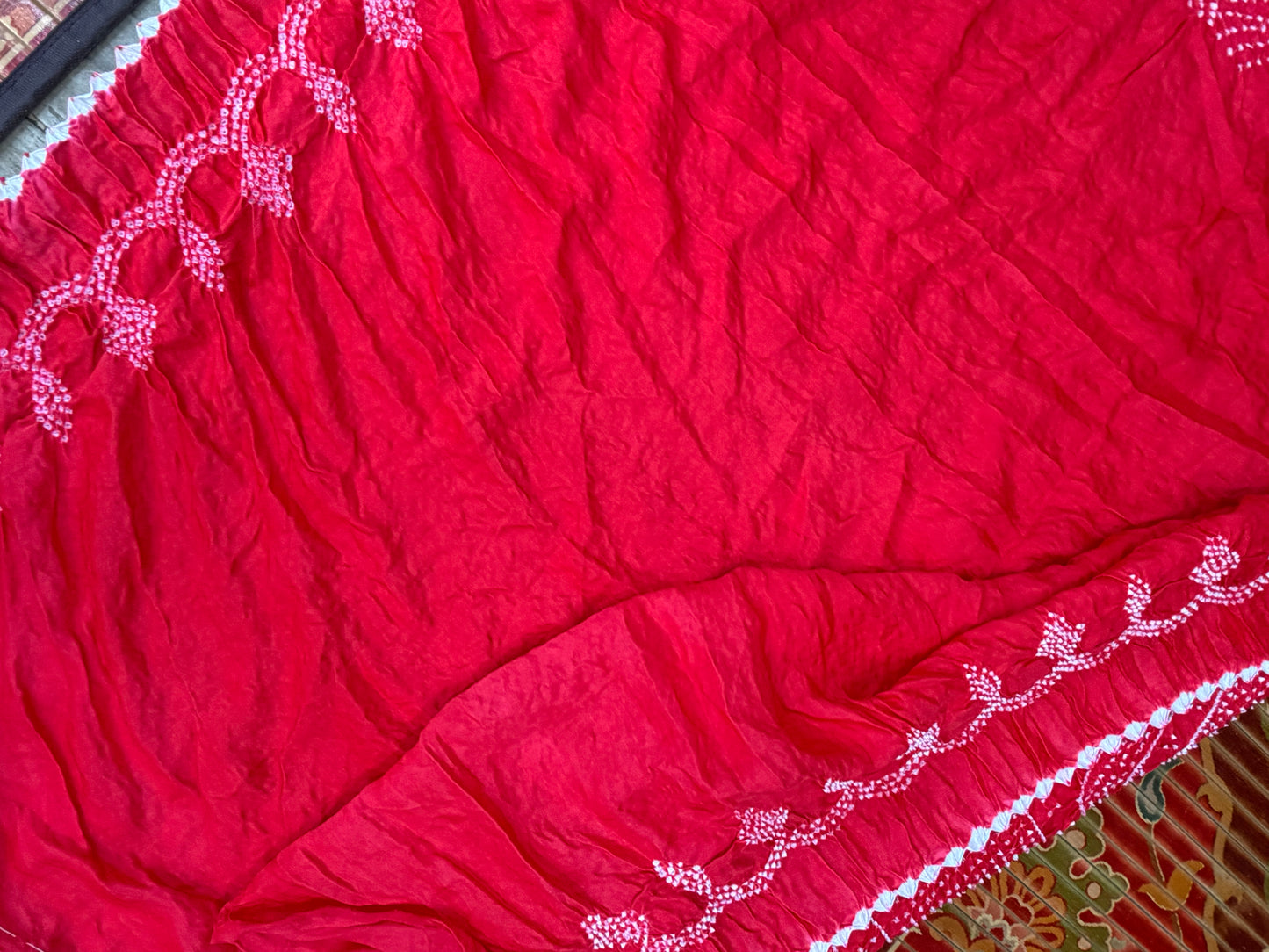 Gajji silk rai bandhej saree