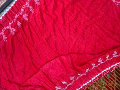 Gajji silk rai bandhej saree
