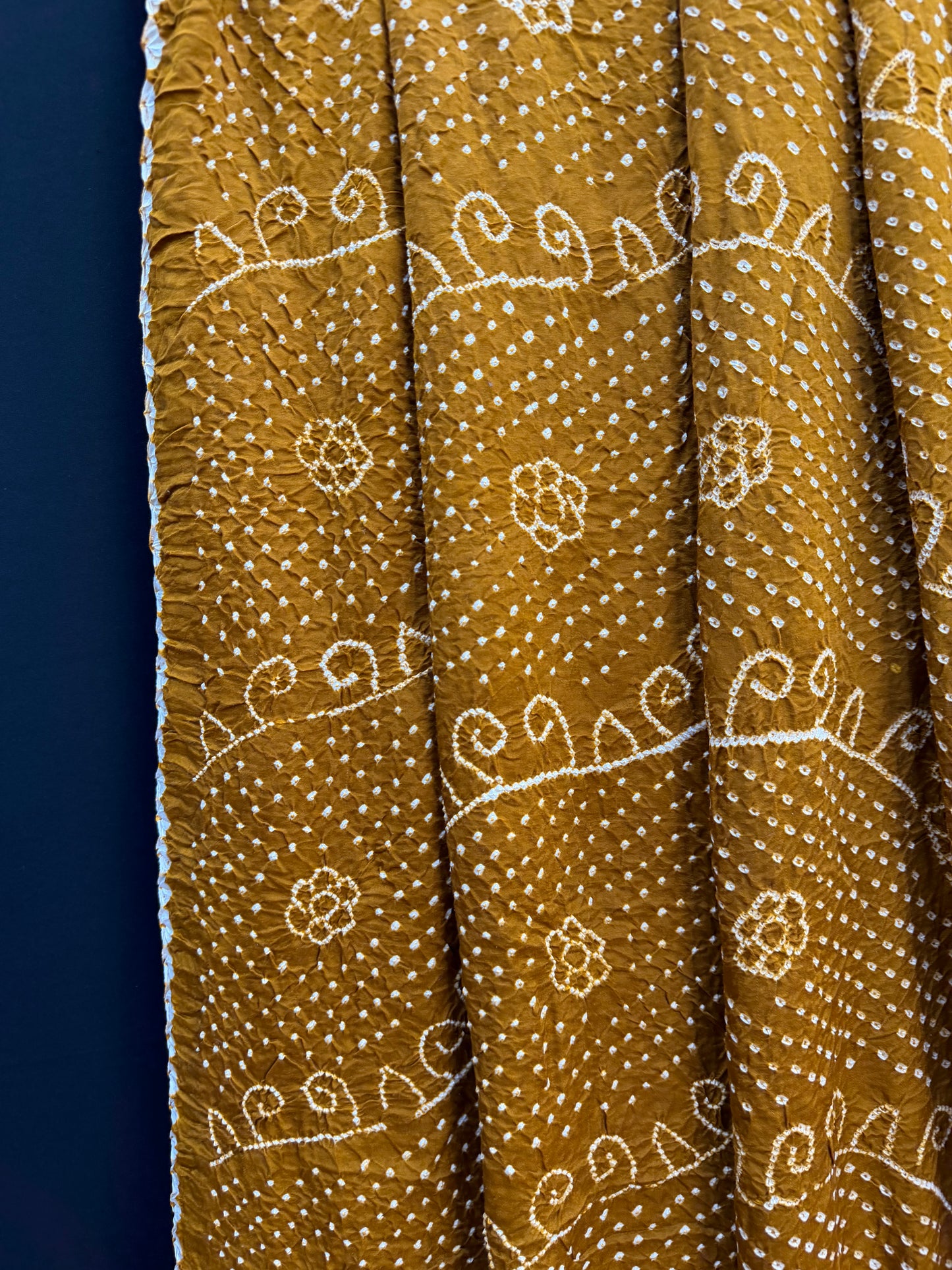 Gajji silk rai  bandhej saree
