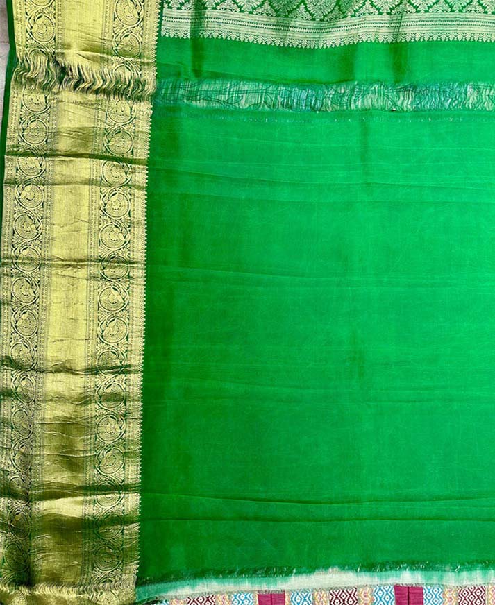 Kalamkari kanjeevaram floral saree