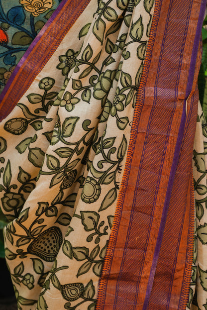 Penkalamkari Silkcotton Sarees