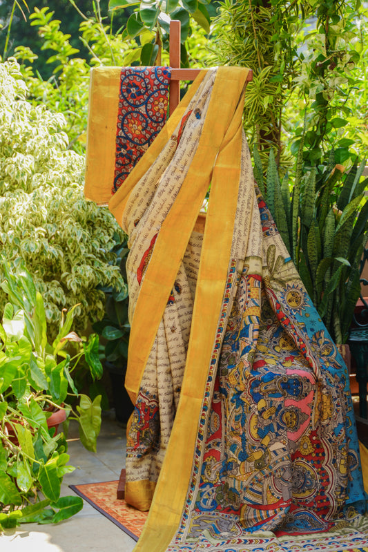 Penkalamkari Silkcotton Sarees