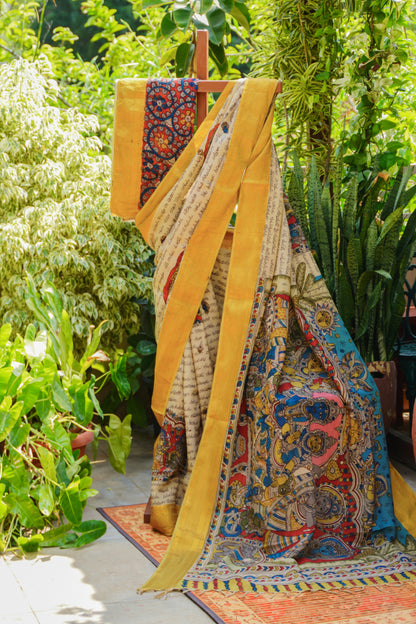 Penkalamkari Silkcotton Sarees